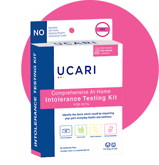 UCARI Pet Sensitivity & Intolerance Test Kit: Environmental & Pet Food Intolerance Screening for Dogs & Cats (Fast 48-hour result)