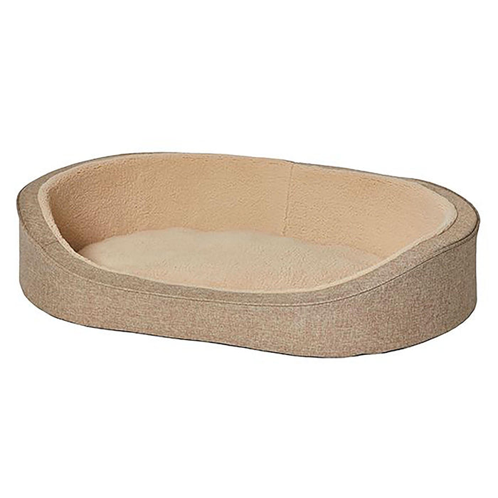 MidWest Homes for Pets Quiet Time Deluxe Hudson Pet Bed Tan M