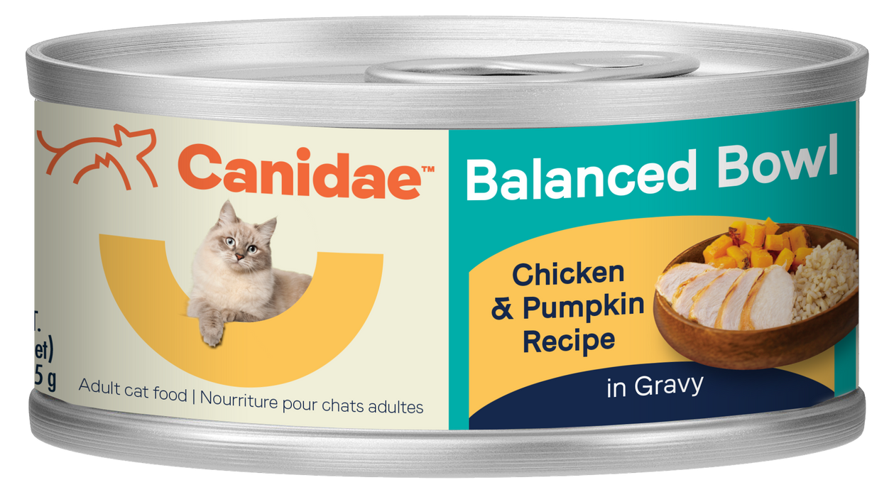 CANIDAE Balanced Bowl Canned Cat Food Chicken & Pumpkin 3oz