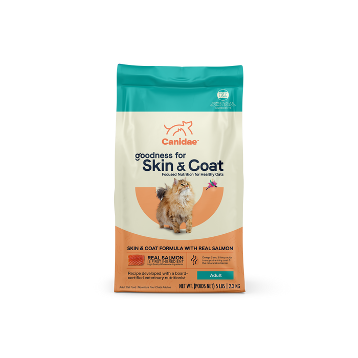 CANIDAE PURE Goodness For Skin & Coat Dry Cat Food Salmon 5lb