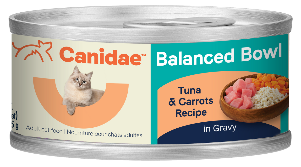 CANIDAE Balanced Bowl Canned Cat Food Tuna & Carrots 3oz