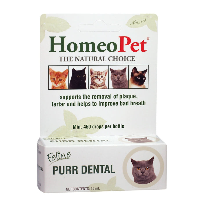 HomeoPet Feline Purr Dental for Cats 0.51 Fl. oz