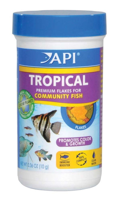 API Tropical Premium Flakes Fish Food 0.36 oz