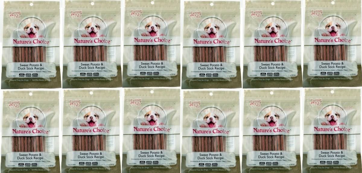Loving Pets Nature's Choice Sweet Potato & Duck Meat Sticks -