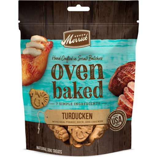 Merrick Oven Baked Turducken Turkey Duck & Chicken Dog Treats - 022808763055