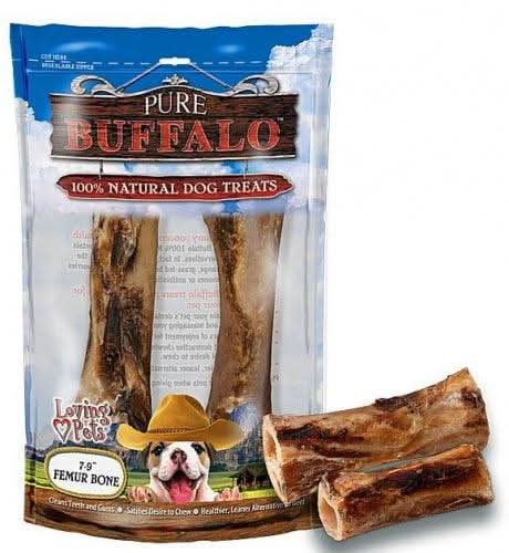 Pure Buffalo Meaty Femur Bone Dog Treats - 842982056503