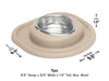 WeatherTech Single Low Pet Feeding System - 8 oz Stainless Steel Bowl - 787765783439